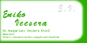 eniko vecsera business card